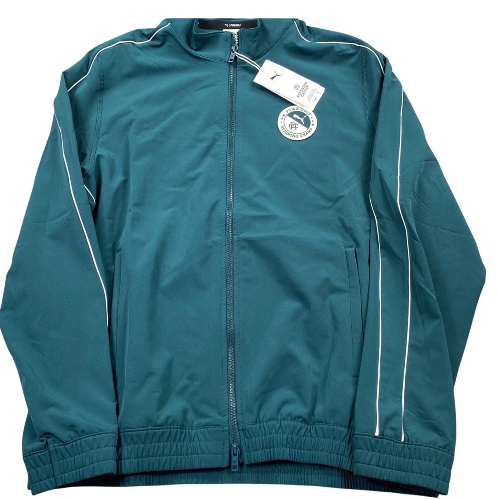 Puma Reigning Champ T7 Track Jacket Mens M Green New T7 Track 833031-01